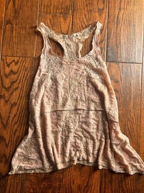 Forever 21 Blush Pink Lace Racerback Camisole